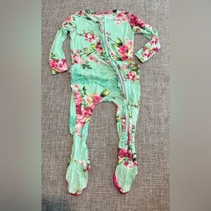 Posh Peanut Footie Ruffled Zippered PJs